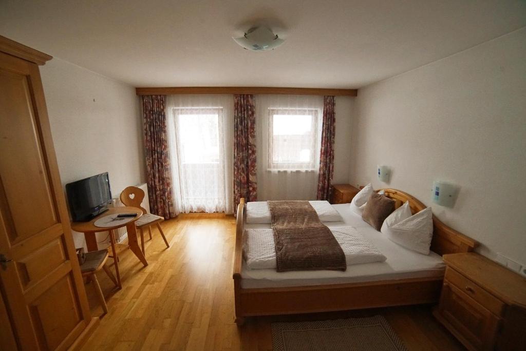 Postel nebo postele na pokoji v ubytování Oberstockachhof