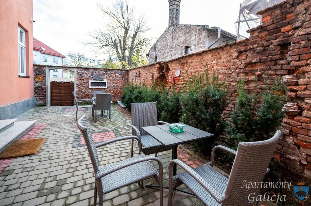 Patio nebo venkovní prostory v ubytování Apartamenty Galicja