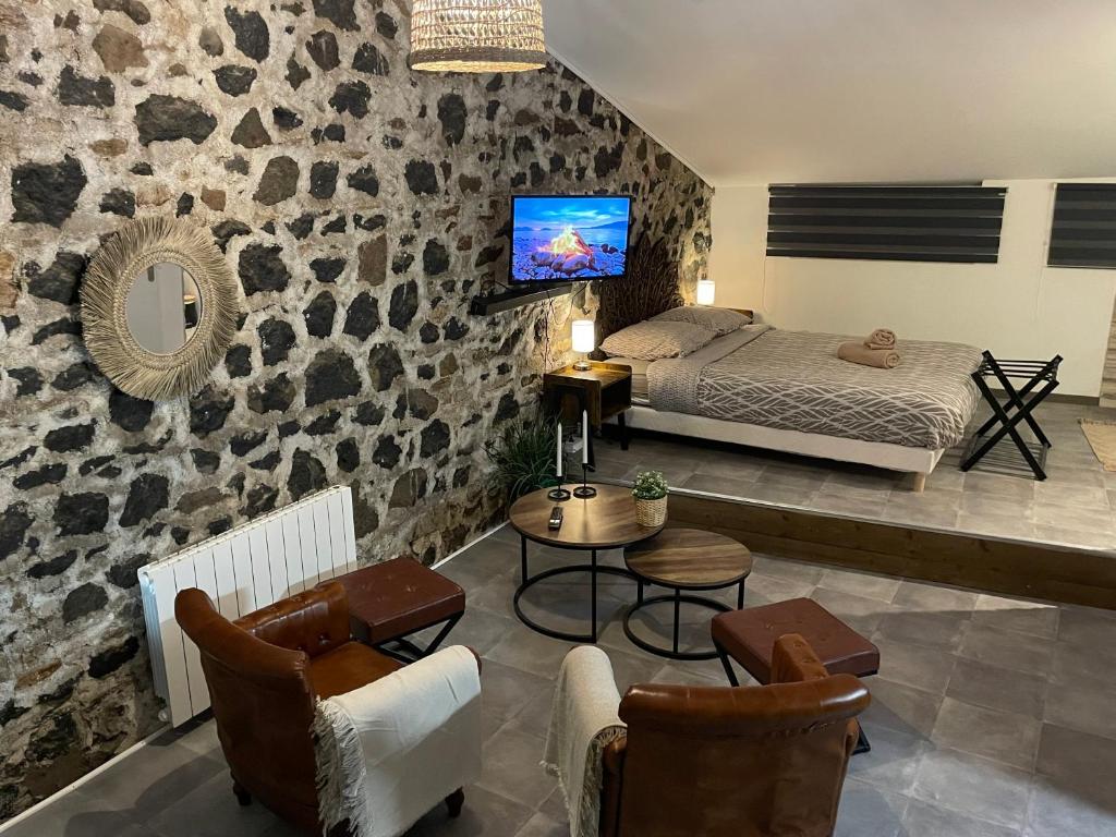 Postel nebo postele na pokoji v ubytování Casa del Jaguar