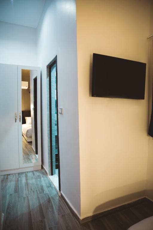 TV a/nebo společenská místnost v ubytování Tourist palace