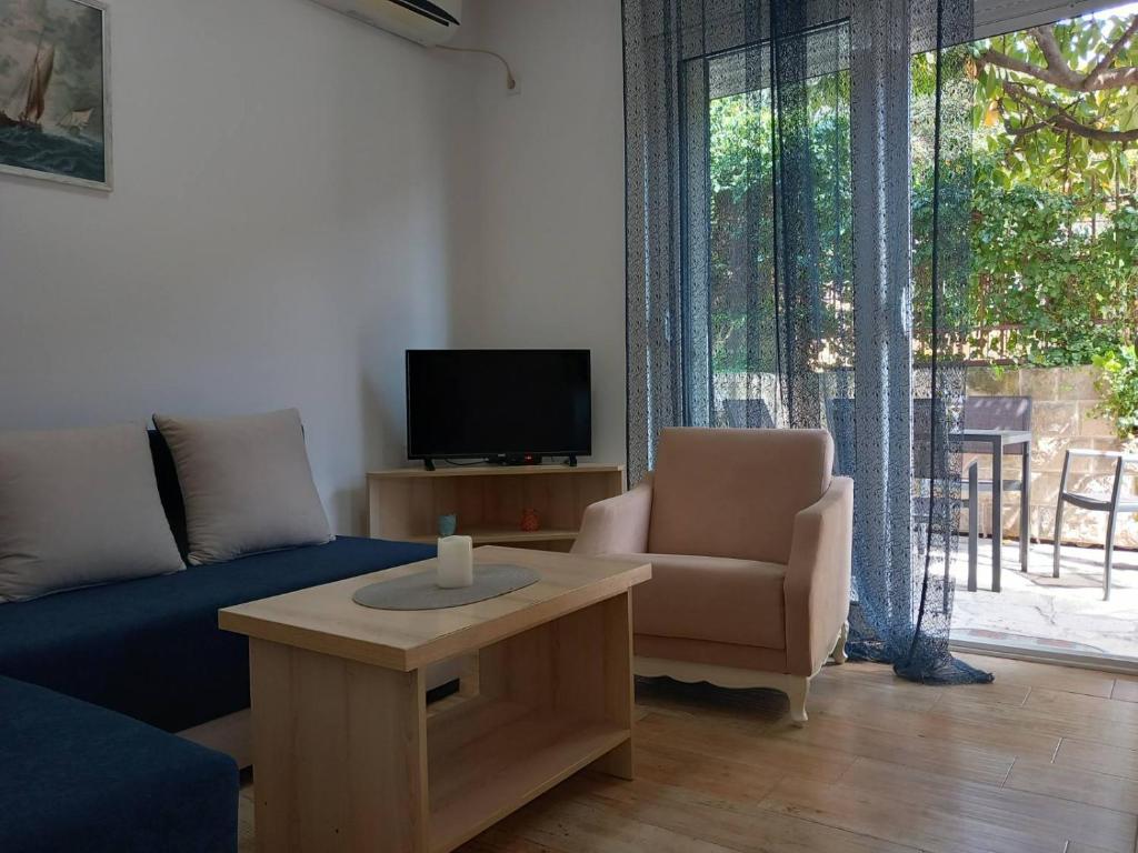 TV a/nebo společenská místnost v ubytování Apartman Gačić