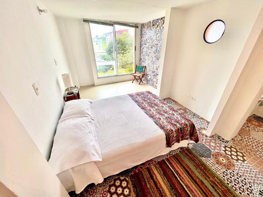 Postel nebo postele na pokoji v ubytování B&B - Trekking y Senderismo