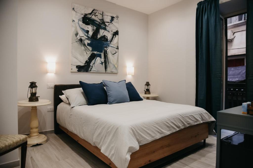 Terra Mia Suite - Chi tene' o mare房間的床