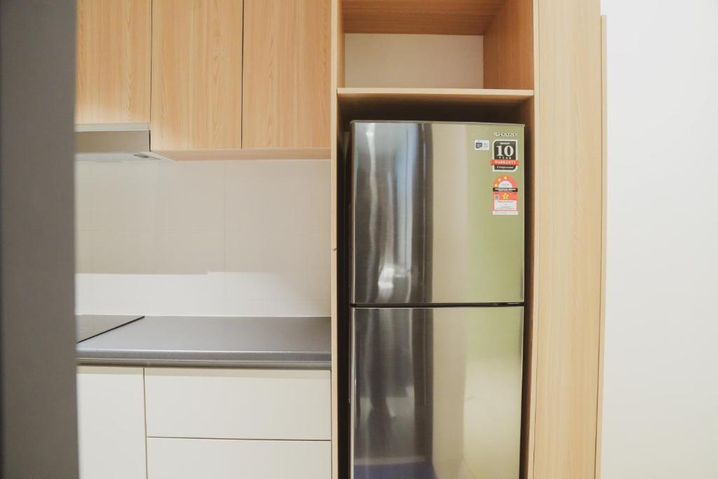 Kuchyň nebo kuchyňský kout v ubytování Roxy Beach Apartment