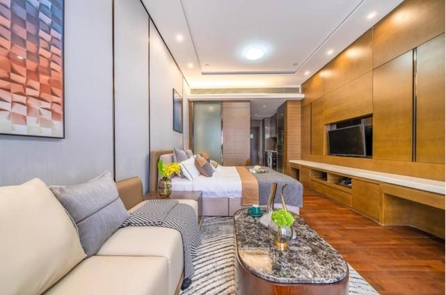 Televisyen dan/atau pusat hiburan di Millenia Executive Apartment Guangzhou East Railway Station Zhujiang New Town Branch - Free Shuttle Bus to Canton Fair Complex During Canton Fair Period