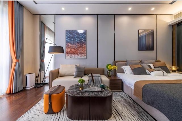 Katil atau katil-katil dalam bilik di Millenia Executive Apartment Guangzhou East Railway Station Zhujiang New Town Branch - Free Shuttle Bus to Canton Fair Complex During Canton Fair Period