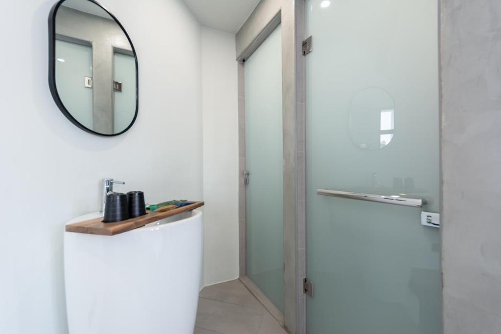 Koupelna v ubytování Yu Tainan BnB
