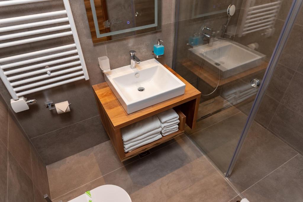 Koupelna v ubytování Aparthotel Poljice