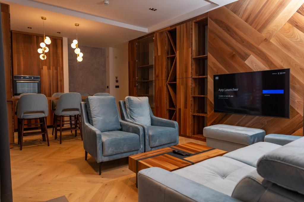 TV a/nebo společenská místnost v ubytování Aparthotel Poljice