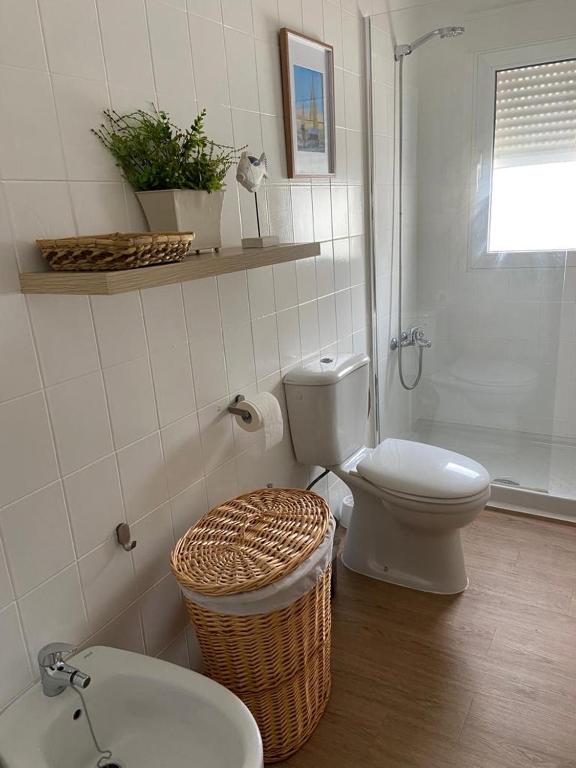 Koupelna v ubytování Apartamento Plaza Grande
