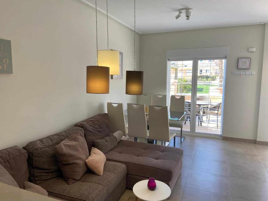 Posezení v ubytování Duplex campoamor heated pool