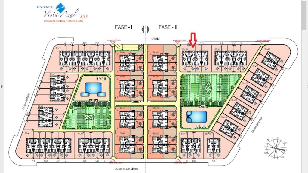 Půdorys ubytování Duplex campoamor heated pool