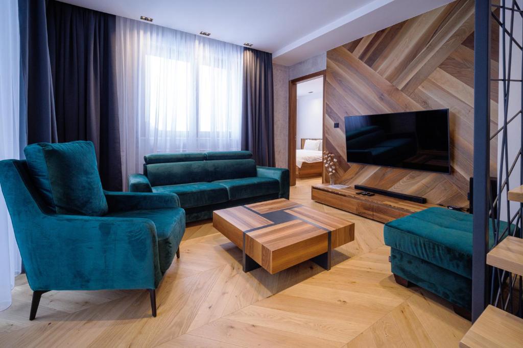 TV a/nebo společenská místnost v ubytování Aparthotel Poljice