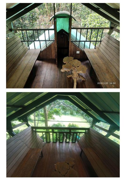 Balkón nebo terasa v ubytování Tree House Wayanad