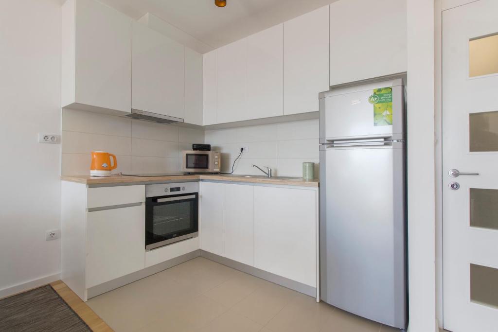 Kuchyň nebo kuchyňský kout v ubytování Apartnent Zorka1