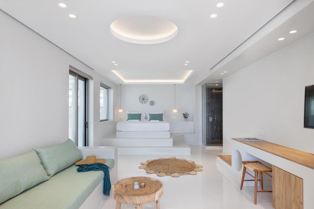 Posezení v ubytování Infinity View Hotel Tinos