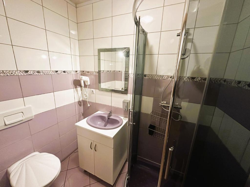 Kúpeľňa v ubytovaní Dom Gościnny Gerus