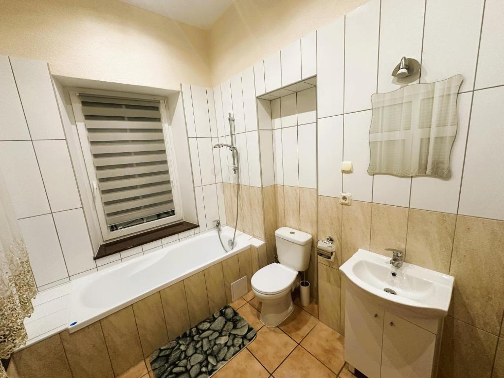 Kúpeľňa v ubytovaní Dom Gościnny Gerus