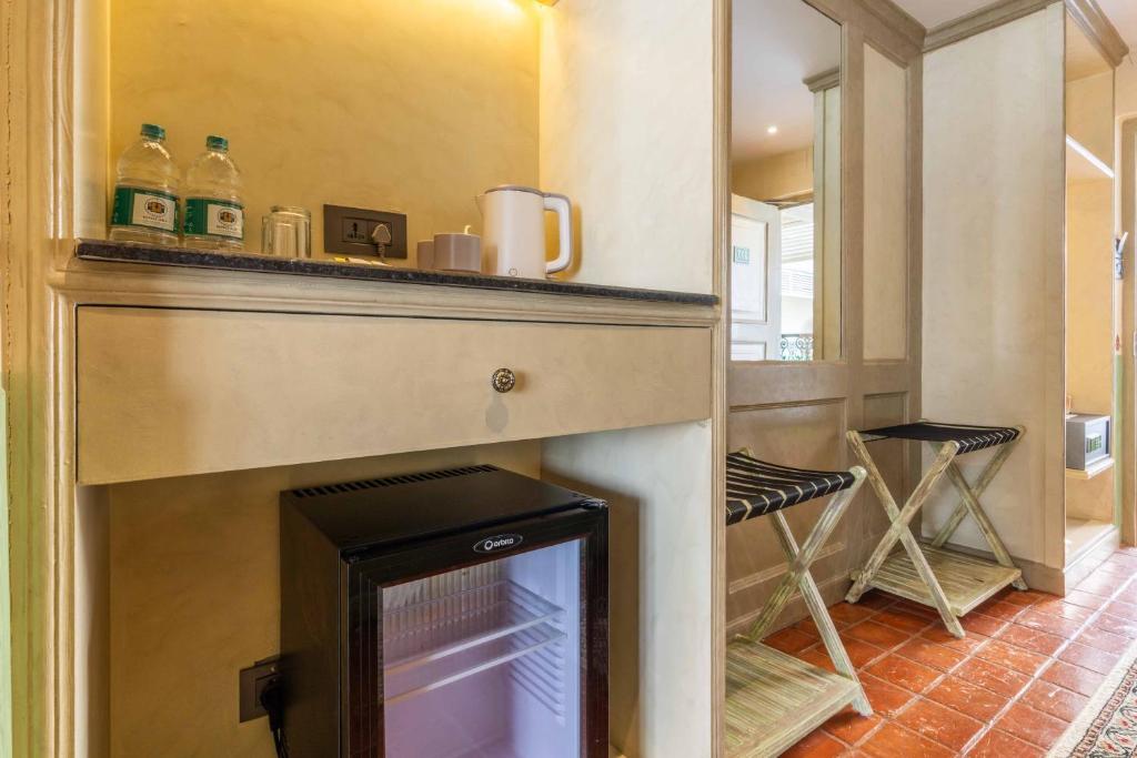 Kuchyň nebo kuchyňský kout v ubytování Seto Ghar Hotel