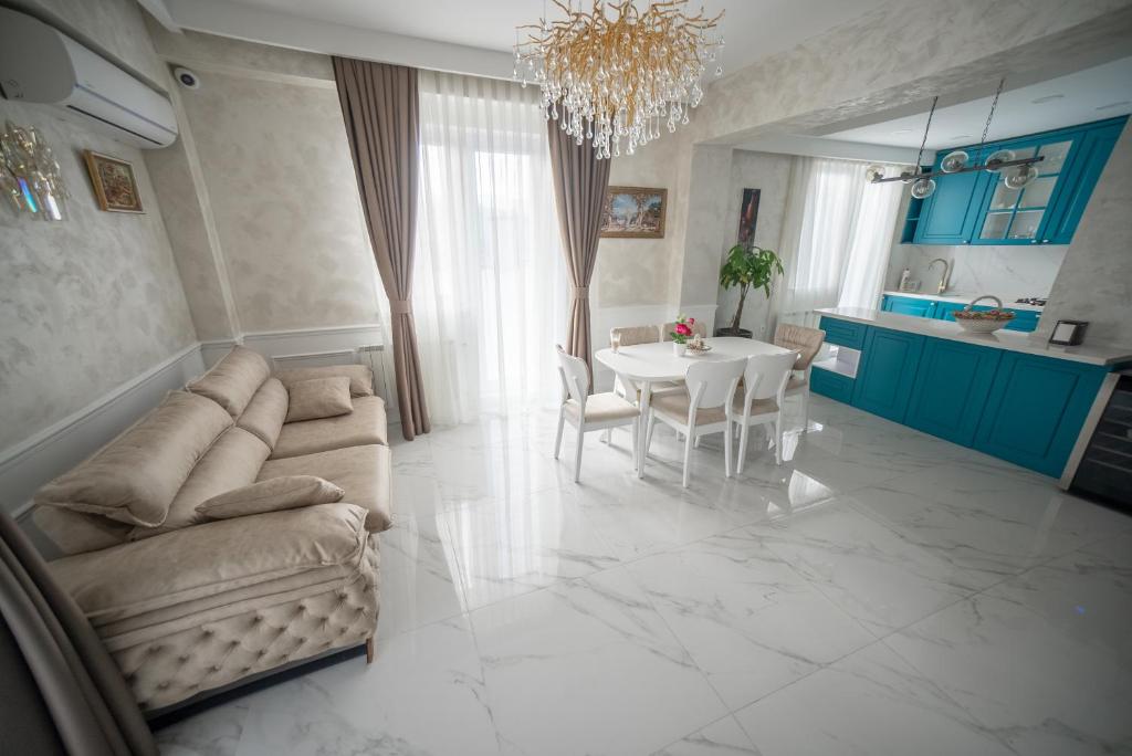 Kuchyň nebo kuchyňský kout v ubytování Hotel Babi