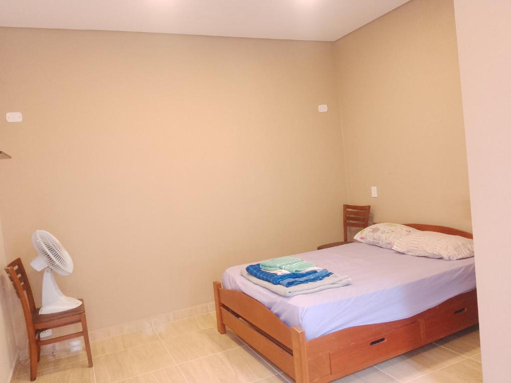 En eller flere senge i et værelse på Hostel espaço Barra funda 2