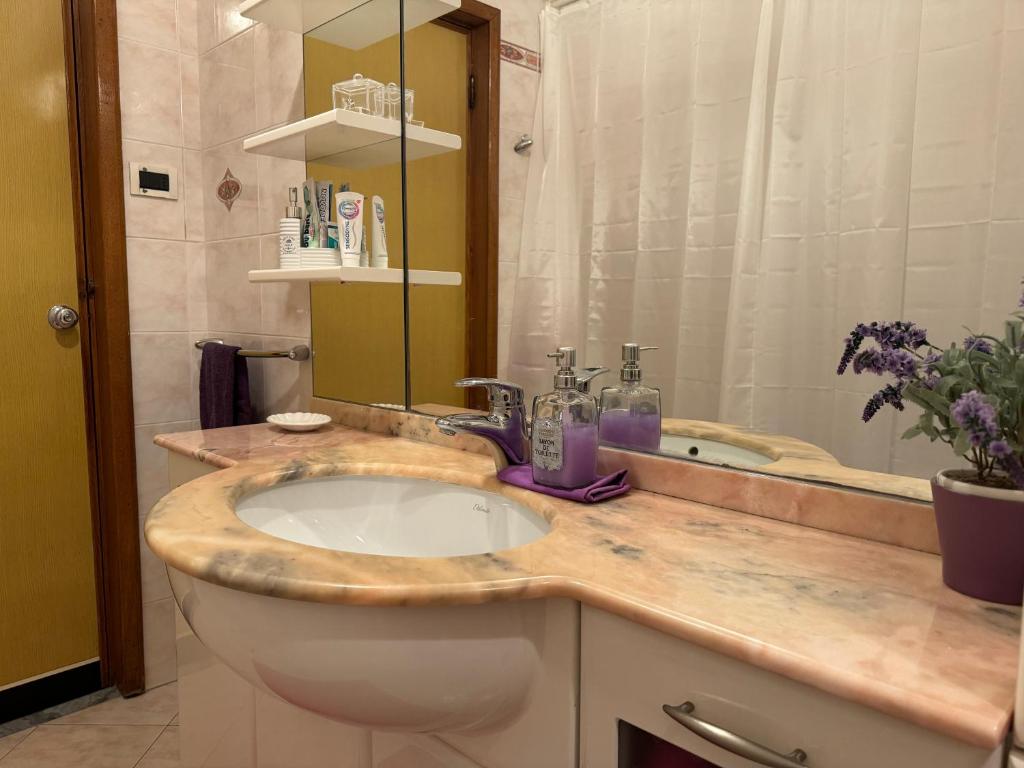 Koupelna v ubytování B&B Frontepista