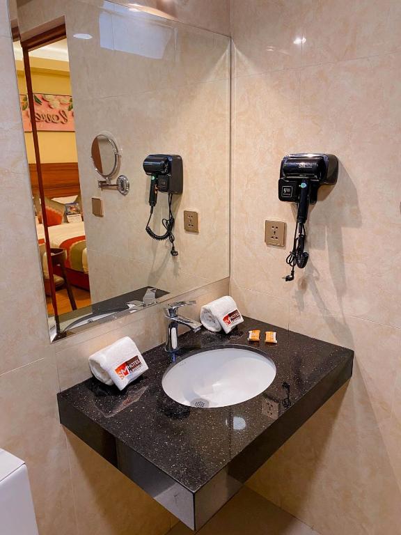 Koupelna v ubytování SM HOTEL Plus