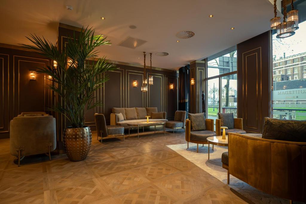 Posezení v ubytování ART Hotel Rotterdam-Fully Renovated