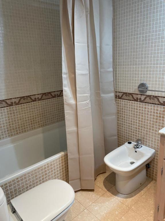 Koupelna v ubytování Hotel Kaia