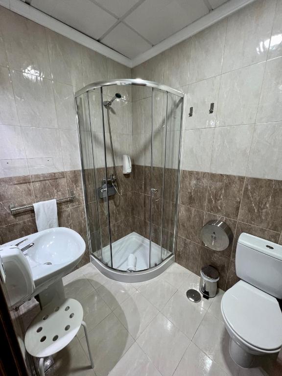 Koupelna v ubytování Hostal Kaizen