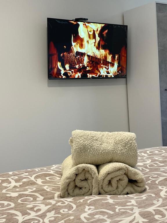 TV a/nebo společenská místnost v ubytování Luxury Centar 2