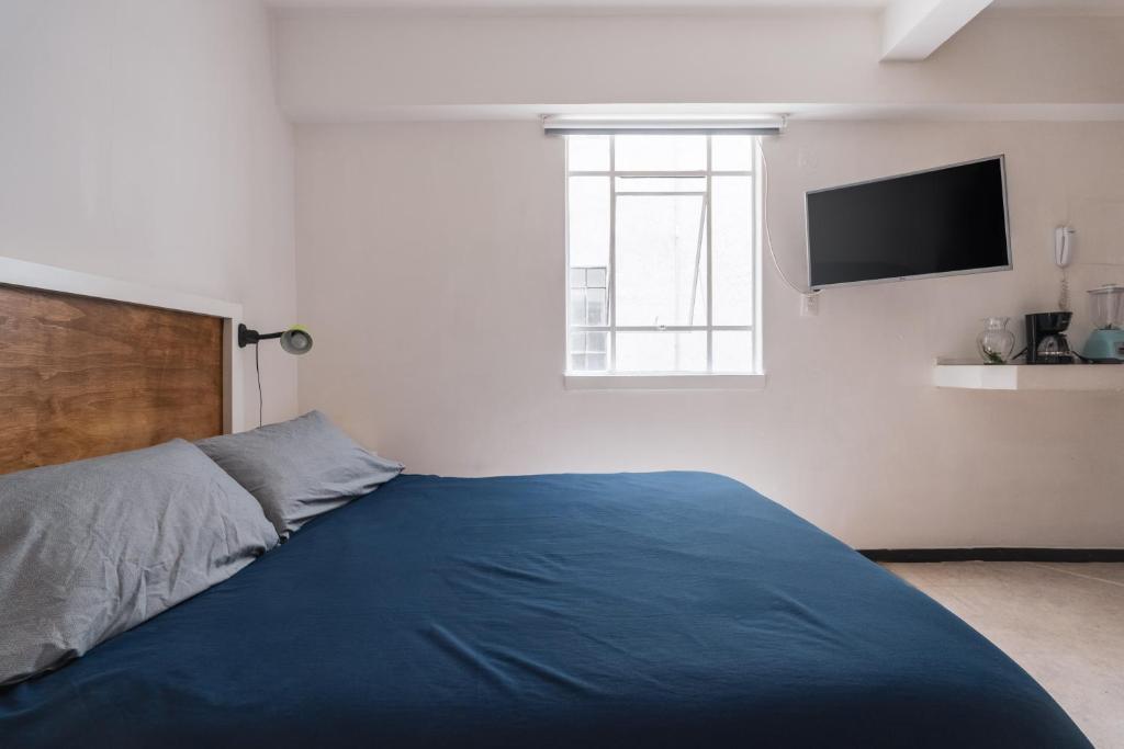 Krevet ili kreveti u jedinici u objektu affordable little private room, Polanco :)