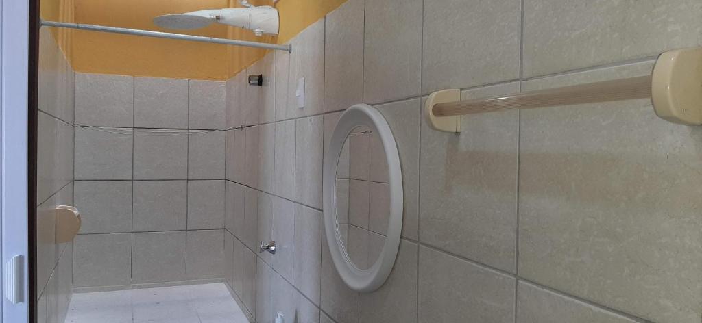 Koupelna v ubytování Chales de Graçandu