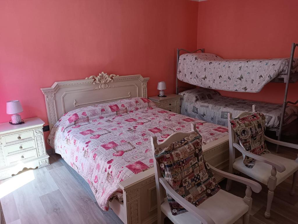 Postel nebo postele na pokoji v ubytování B&B La Stria del Re