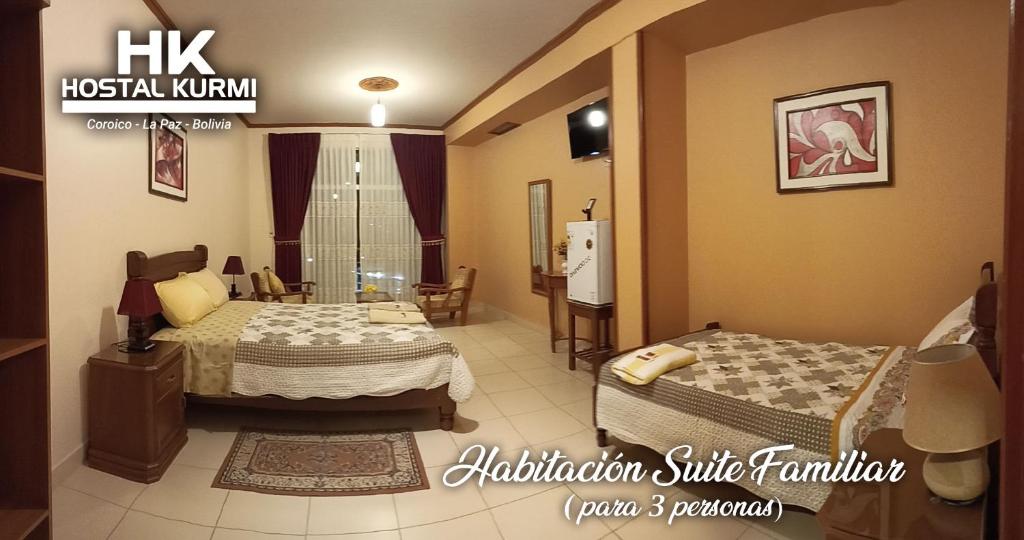 Hostal Kurmi - Coroico - Triple Room With Balcony