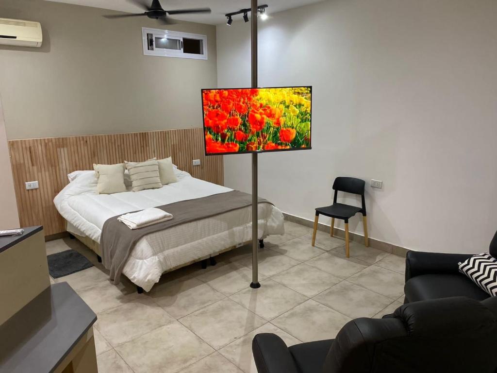 Postel nebo postele na pokoji v ubytování THE ONE apart suite