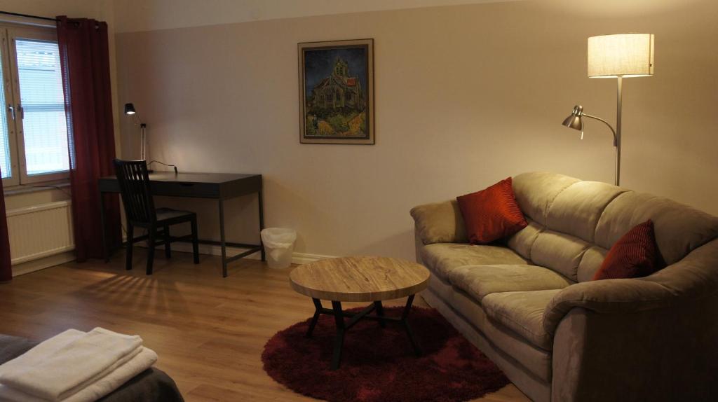 Posezení v ubytování Hotell Vindelngallerian
