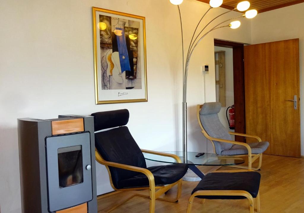 Posezení v ubytování Ferienwohnung Margit