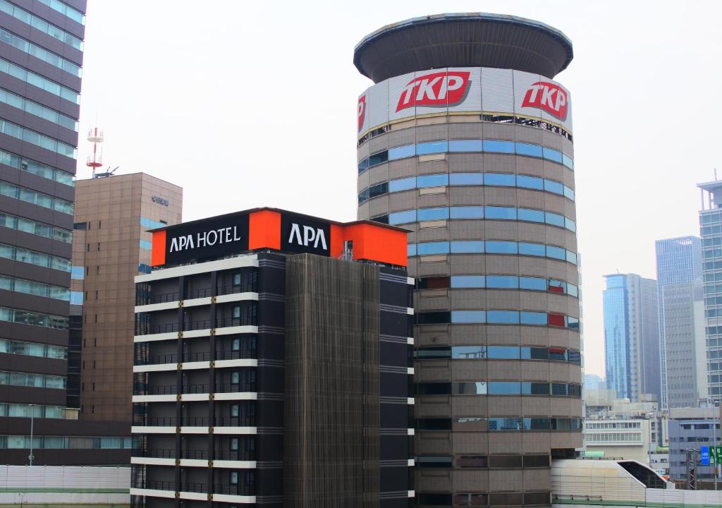 a kryptonian building with a kryptonian at APA Hotel Osaka Umeda in Osaka