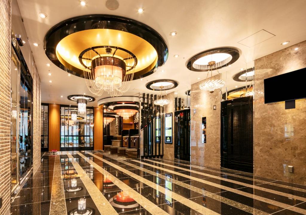 TV a/nebo společenská místnost v ubytování APA Hotel Osaka Umeda