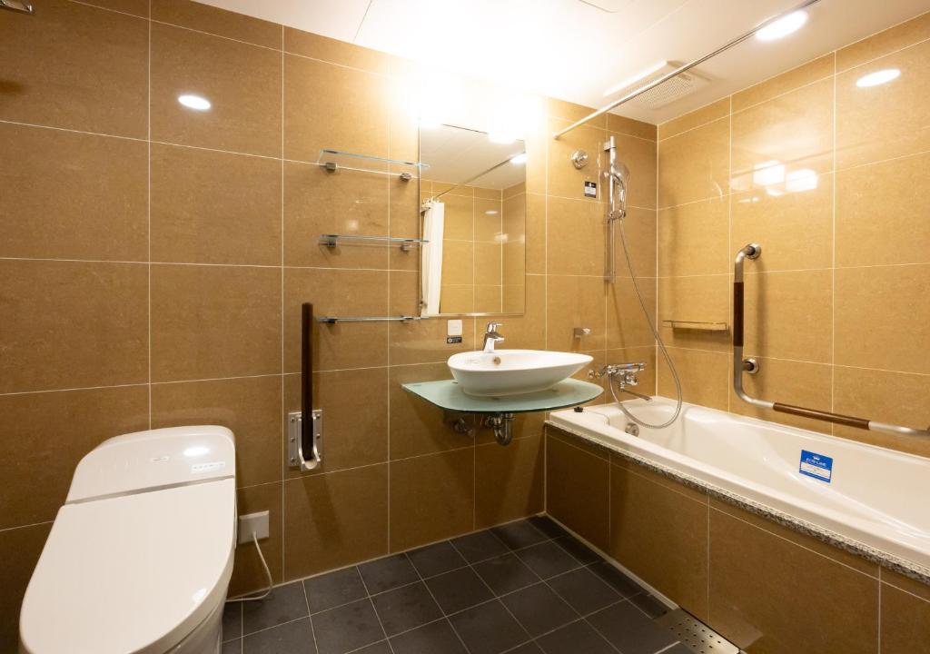 Koupelna v ubytování APA Hotel Osaka Umeda