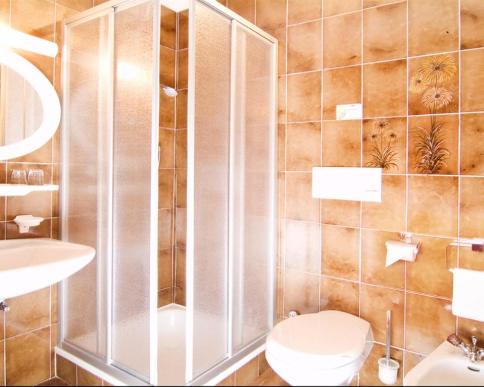 Koupelna v ubytování Bio Hotel Kaufmann