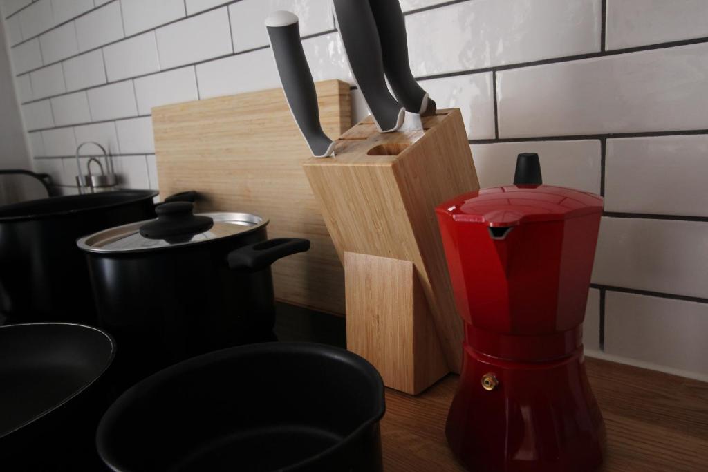 A kitchen or kitchenette at Cómodo piso en el Pirineo Aragonés