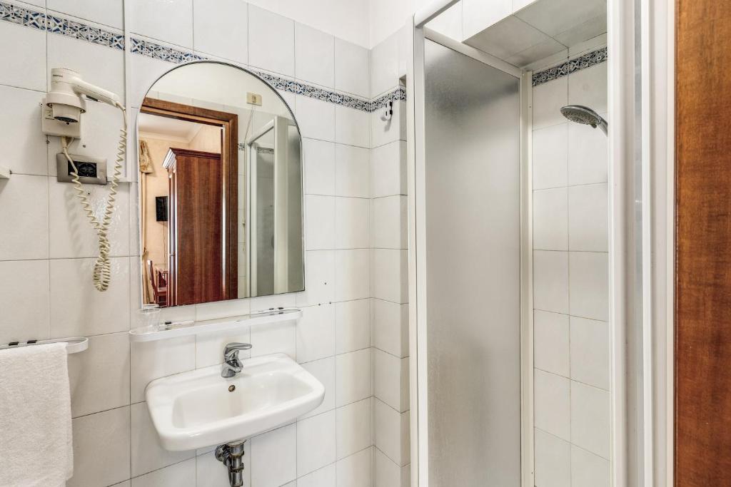 Koupelna v ubytování Hotel Milo