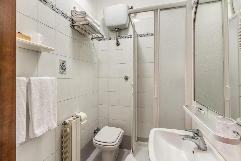 Koupelna v ubytování Hotel Milo