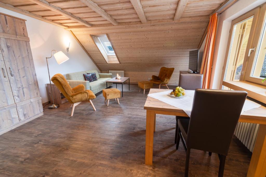 Posezení v ubytování Albtalblick Ihr Wellness- & Wanderhotel