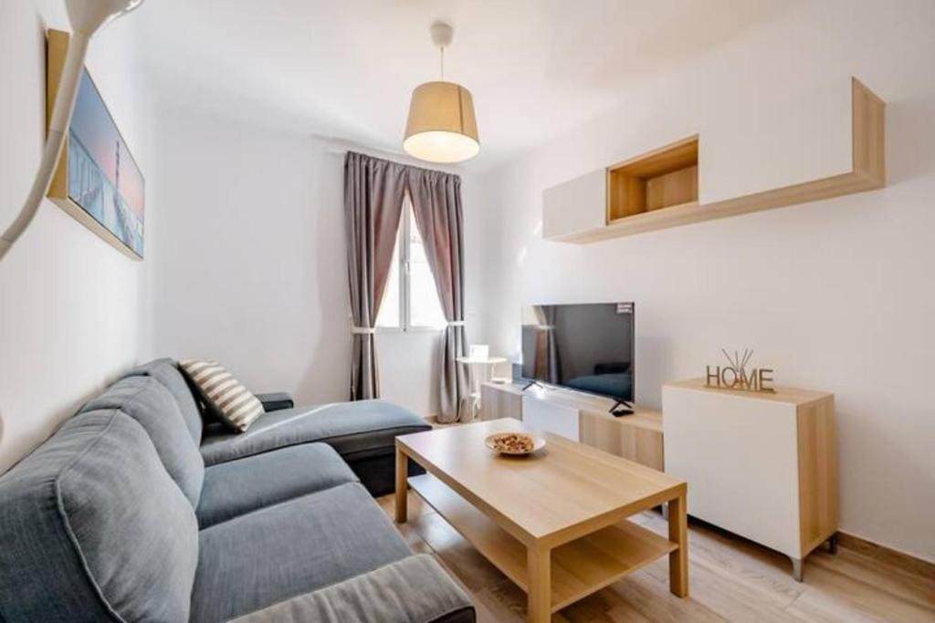 Televízia a/alebo spoločenská miestnosť v ubytovaní Apartamento Fuentecilla Céntrico