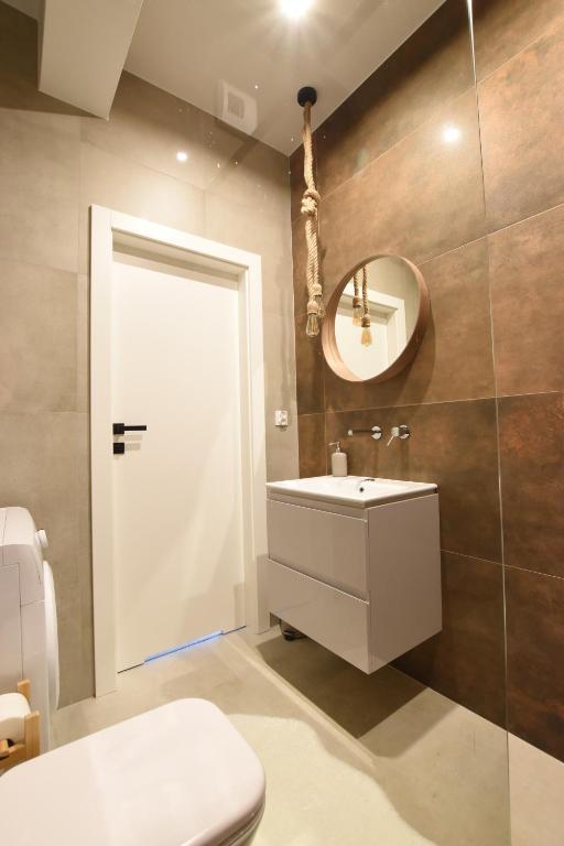 Koupelna v ubytování Apartament Wisła Siglany