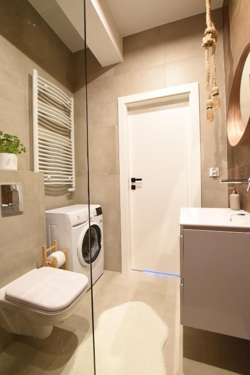 Koupelna v ubytování Apartament Wisła Siglany