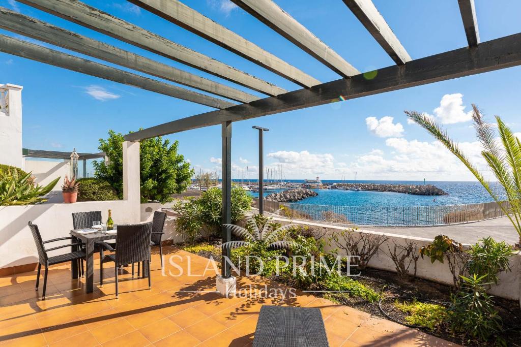 a villa with a view of the ocean at Oceanfront Holiday with Stunning Views in San Miguel de Abona